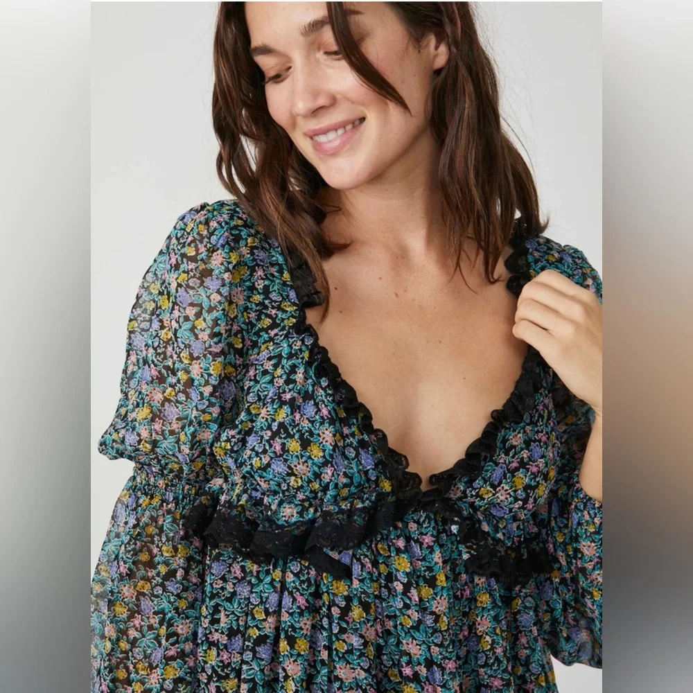 Free People Pennie Mini Dress - Picture 2 of 10